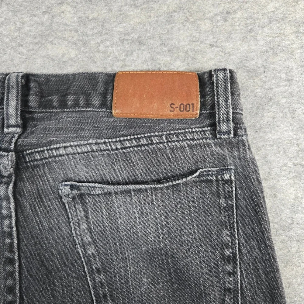 Y2K Uniqlo Mens Black S-001 Slim Fit Jeans 31
